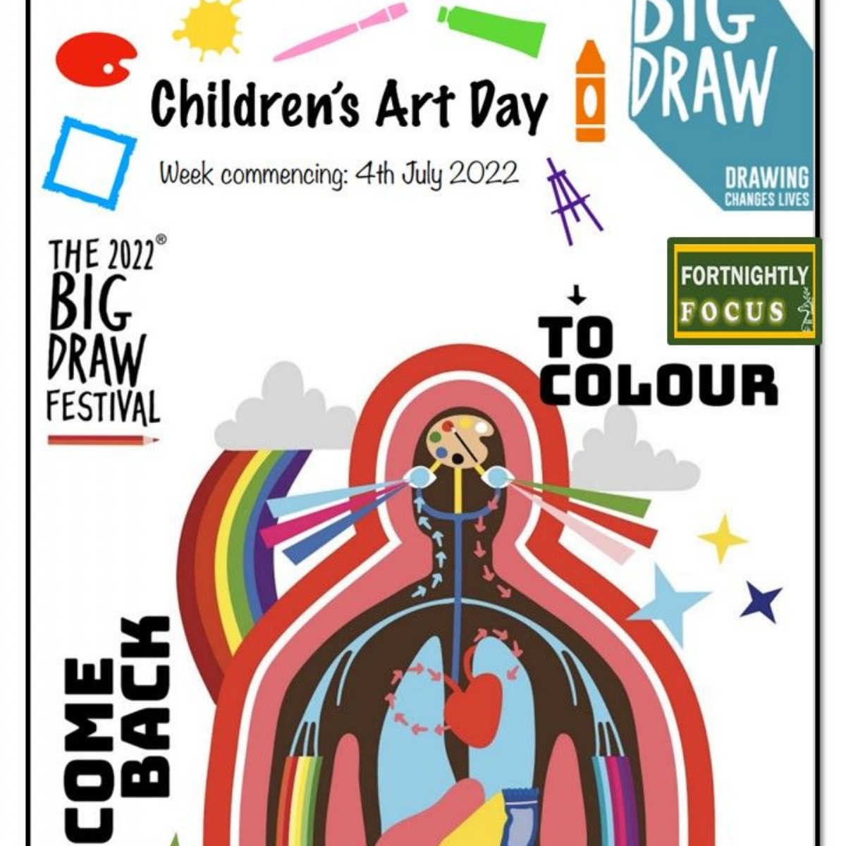 Hinchingbrooke School Fortnightly Focus Children's Art Day w/c 4